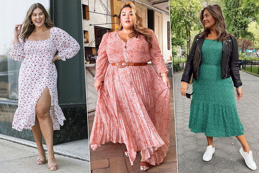 Dresses for plus size women: how to combine with accessories